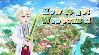 Elnea Kingdom How to get weapons [upl. by Ahsiniuq]