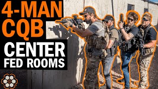 4Man CQB Dealing with Center Fed Rooms [upl. by Sims]