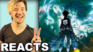 Reacting to ANIME INTROS  Attack on Titan  Part 1 [upl. by Victory229]