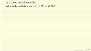 Oxidation Number Example [upl. by Nirda545]