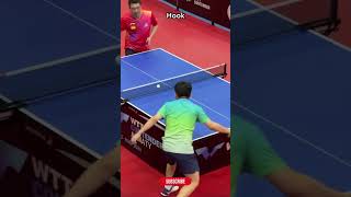 Table Tennis Hook serve in action tabletennis tabletennisserve shorts [upl. by Yojenitsirk503]