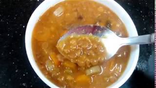 les lentilles sauce rouge au navet et carotte العدس مرقة حمراء بالفت و الجزر [upl. by Laeahcim]