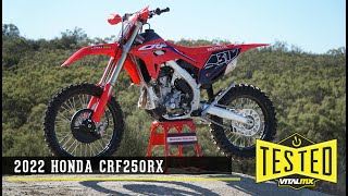 Bike Test 2022 Honda CRF250RX Review [upl. by Notniv312]