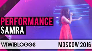 Samra quotMiraclequot LIVE  Russian Eurovision PreParty 2016 Azerbaijan  wiwibloggs [upl. by Roana]