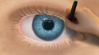 DRAW • Realistic eye with Photoshop [upl. by Mosier]