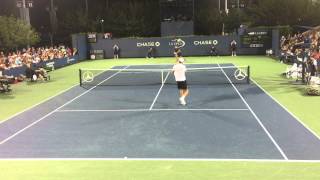 Karlovic Smacks a Big Serve Puts His Forehand Where Wawrinka Can’t Get It Near Court [upl. by Haerr]