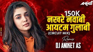 Nakhre Nawabi Item Gulabi Song Dj Remix  Circuit Mix  Japun Japun Jare Pudhe Dhoka Aahe Dj Song [upl. by Ynez]