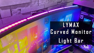 LYMAX Curved Monitor Light Bar Unboxing [upl. by Jedthus]