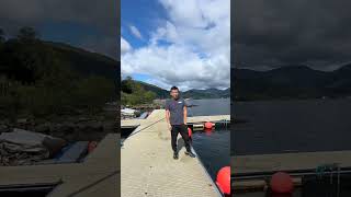 The most scenic cafe in Scotland Boatshed Cafe at Loch Goil [upl. by Kolva]