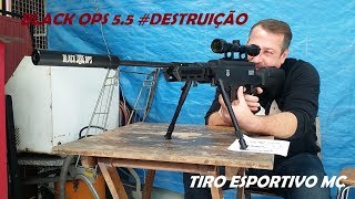 DESTRUIÇÃO Carabina Black OPS Sniper 55mm [upl. by Dira]