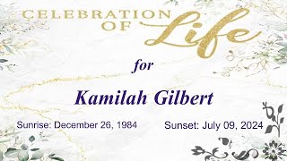 Celebration of Life for Kamilah Gilbert Saturday Funeral Service [upl. by Treblih]