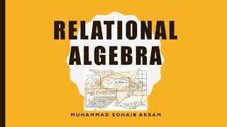 Relational Algebra in DBMS  Part 1 [upl. by Elbon]