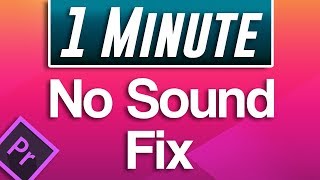 Premiere Pro Not Importing Audio to Sequence  No Sound FIX [upl. by Azral]