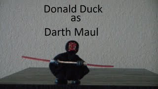 Disney Star Wars Series 6 Donald Duck as Darth Maul [upl. by Ahcorb]