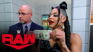 Bianca Belair pays onedollar fine Raw April 18 2022 [upl. by Airt]