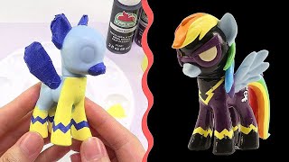 CUSTOM My Little Pony RAINBOW DASH Shadowbolt Tutorial MLP  SweetTreatsPonies [upl. by Lani448]