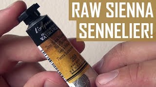 RAW SIENNA  Sennelier  The Paint Show 16 [upl. by Ojela739]