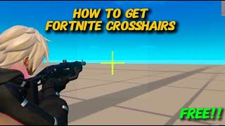 How to get a Custom Fortnite Crosshair FREE [upl. by Anailuig]