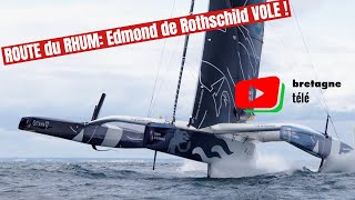 ROUTE du RHUM 2022  ⛵ MaxiTrimaran Edmond de Rothschild  Bretagne Télé [upl. by Aketahs]