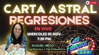 CARTA ASTRAL Y REGRESIONES EN VIVO EN CASI FAMOSOS [upl. by Winters]