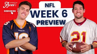 🏈 Aces NFL Show Week 6 Preview [upl. by Harvie]