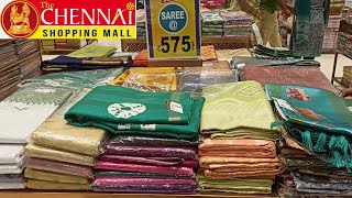 Chennai Shopping mall latest collection  Fancy sarees  Pattu Sarees  party wear sarees sarees [upl. by Sosanna]