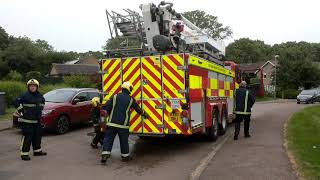 Northamptonshire Fire and Rescue Service CARP On Scene At Garden Fire [upl. by Mayberry]