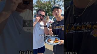 Rating wings at a Ravens Tailgate [upl. by Yecnay583]