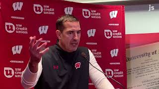 Luke Fickell press conference Wisconsin coach struggles to identify reasons for teams poor play [upl. by Bellaude771]