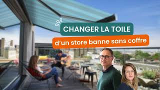 Comment changer la toile dun store banne  Tuto facile pour store banne sans coffre [upl. by Wayland]