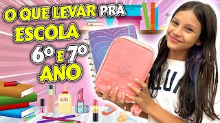 O QUE LEVAR PARA ESCOLA NO 6º E 7º ANO MATERIAL ESCOLAR 2023  Dudinha Show [upl. by Giana755]