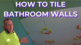 How a Professional Tiler Does His Bathroom Walls [upl. by Isiahi]