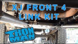 Ironman4x4fab XJ Cherokee Front 4 Link Kit [upl. by Allenotna126]