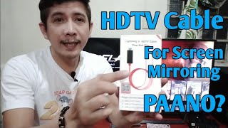 How to Connect Screen Mirroring Using HDTV Cable Only  From CP to Ordinary TV [upl. by Ttihw]