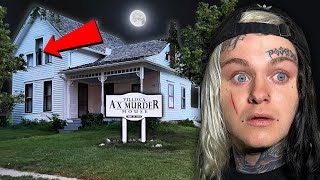 Villisca AXE MURDER House Made me CRY  MOST TERRIFYING Night of my Life  OVERNIGHT [upl. by Einnod]