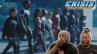 Crisis on Earth X Crossover FULL TRAILER REACTION [upl. by Bevers]