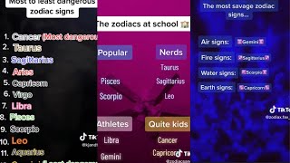 Zodiac Signs TikTok Compilation 🔮Part 27🔮 [upl. by Lecrad]