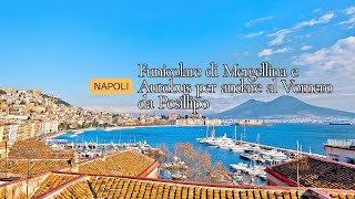 Prendiamo una delle funicolari più belle di Napoli da Mergellina a Posillipo poi diretti al Vomero [upl. by Tychonn503]