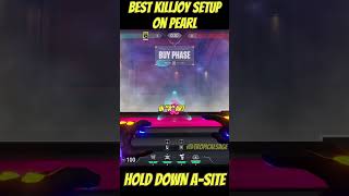 Best Killjoy Setup on Pearl  A site lockdown valorant valorantclips killjoy [upl. by Kellby]