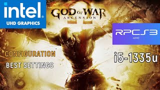 God Of War Ascension Rpcs3 Intel UHD  i51335u  Configuration [upl. by Loralie]