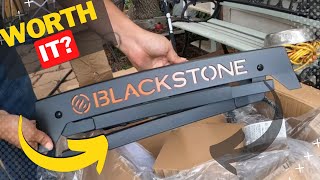 UNBOXING 1ST BLACKSTONE adventure ready griddle  steps before grilling [upl. by Strephon]