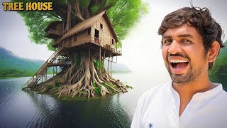 हमने पेड़ के ऊपर घर बनाया  TREE HOUSE ON HUNTED LAKE  MR INDIAN HACKER [upl. by Erreit]