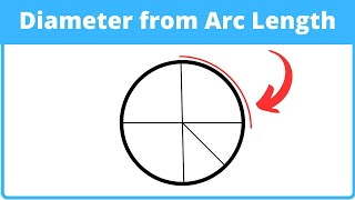 Calculate Diameter from Arc Length [upl. by Erbua]