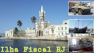 Como é o passeio pela Ilha Fiscal RJ e o Espaço cultural da Marinha [upl. by Arihsay499]