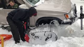 Snow Wheeling Jeep and 4Runner on tracks [upl. by Essex906]