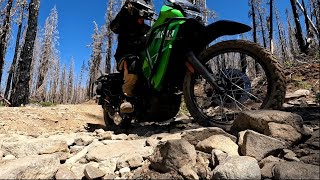 KLR 650 Adventure Ride to Breitenbush Lake ALT Harder ORBDR Route 6 [upl. by Eneleh]