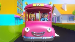 Wheels on the bus goes round and round  Nursery rhymes with lyrics for children  Kids songs [upl. by Ainafets331]