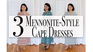 3 Cape Dresses  What Mennonite Women Wear [upl. by Nalniuq]