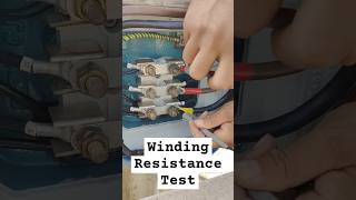 Winding Resistance Test electrical electricalengineering engineering electricity [upl. by Dremann]