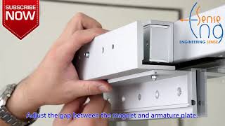 Installation of Brackets with Electromagnetic Lock for Glass Doors [upl. by Arno638]